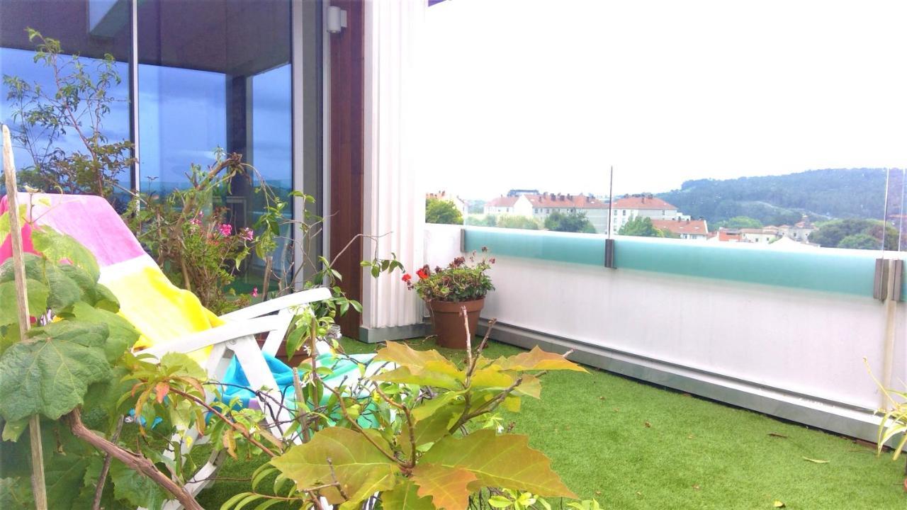 Apartamento Preciosa Habitacion Doble En Atico Con Terraza Santiago de Compostela Exterior foto